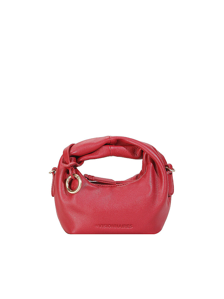 Les Visionnaires Bolso de piel - Mini Bolso GRETA NANO SILKY rojo