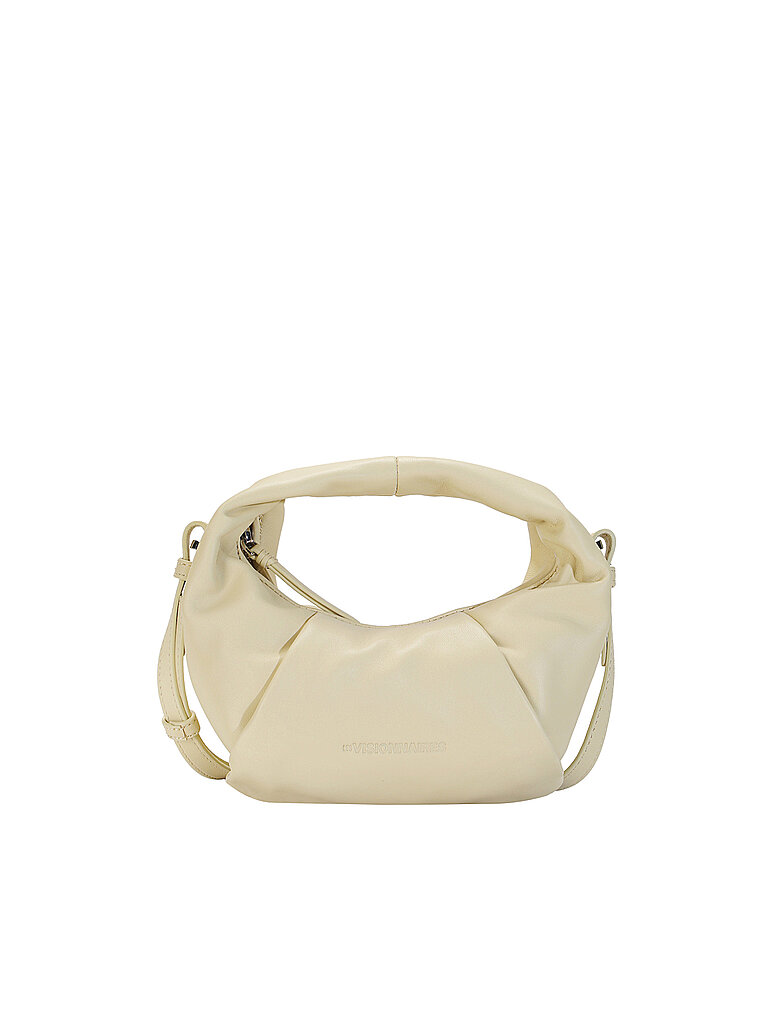 Bolso de cuero - Mini Bolso GRETA MINI ESSENTIAL SILKY crema