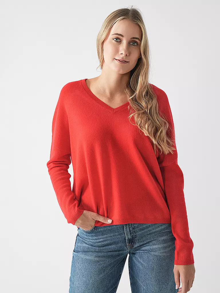 LES TRICOTS DE LEA | Kaschmirpullover MONJAKOE | Rojo