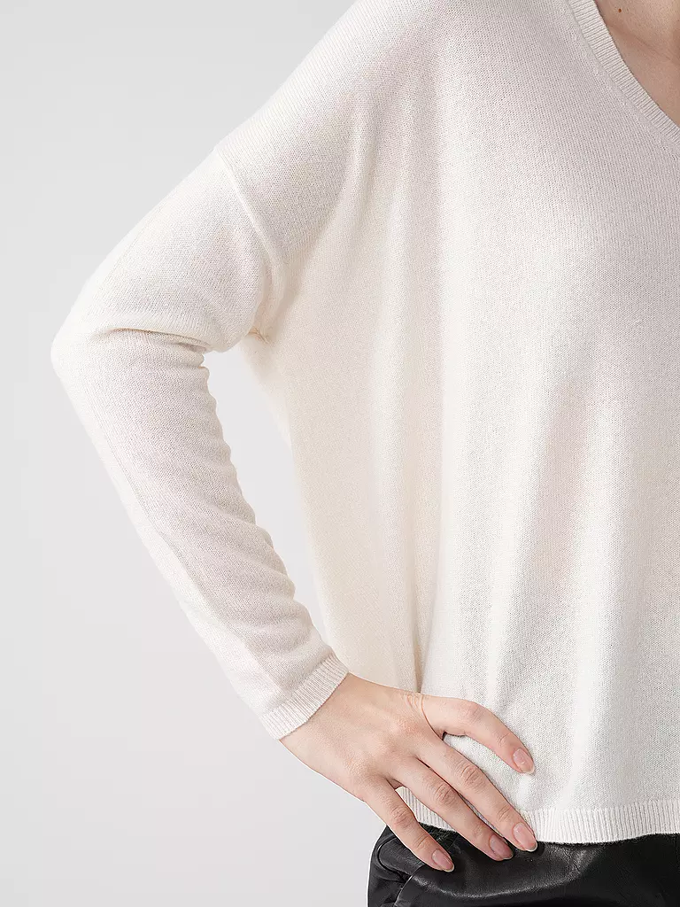 LES TRICOTS DE LEA | Kaschmirpullover MONJAKOE | Blanco