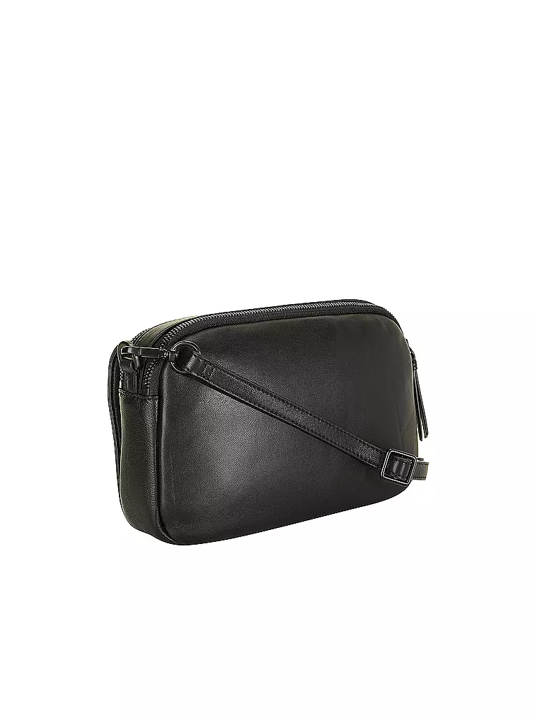 LES VISIONNAIRES | Bolso de cuero - Bandolera EMILY SILKY | Negro