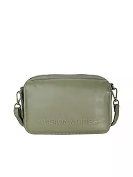 LES VISIONNAIRES | Bolso de cuero - Bolso bandolera EMILY SILKY | Verde oscuro