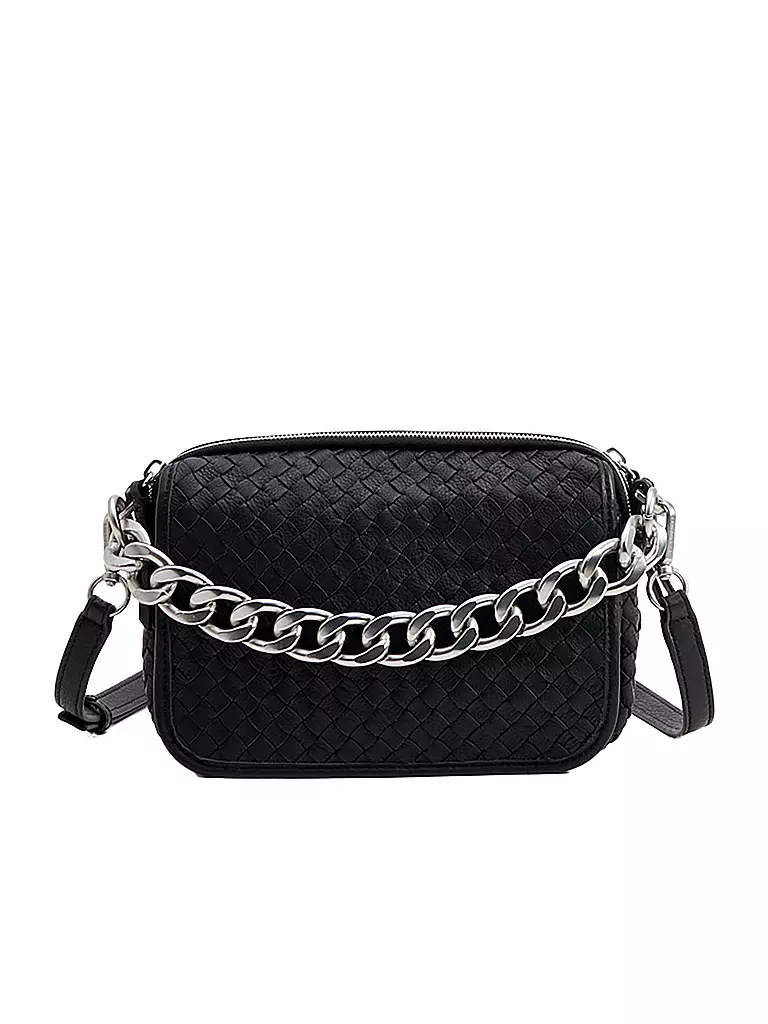LES VISIONNAIRES | Bolso de cuero - Bolso bandolera EMILY WEAVE | Negro