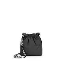 LES VISIONNAIRES | Bolso de cuero - Bolso bombonera LILOU SILKY | Negro