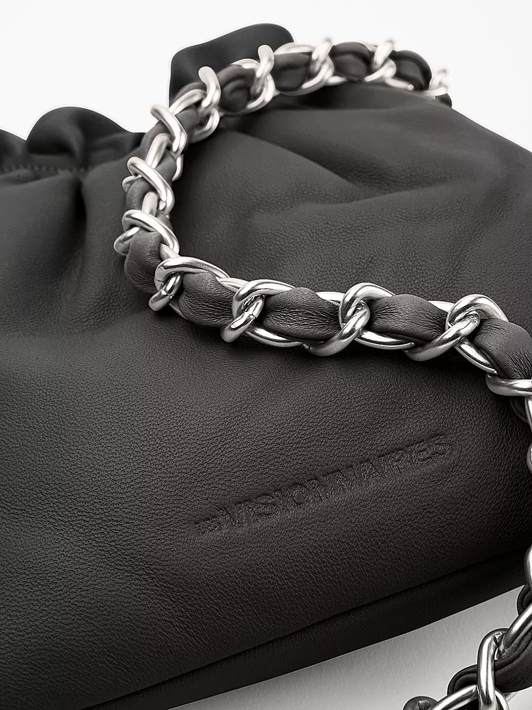 LES VISIONNAIRES | Bolso de cuero - Bolso bombonera LILOU SILKY | 