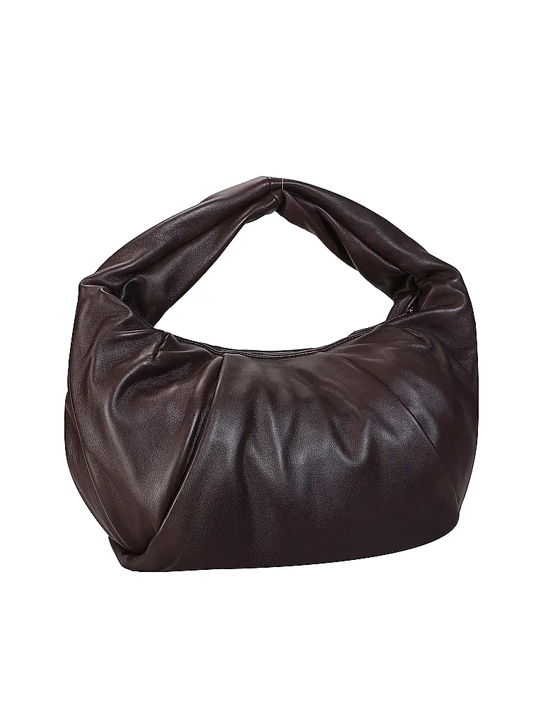 LES VISIONNAIRES | Bolso de cuero - Hobo GRETA ESSENTIAL SILKY | Rojo oscuro