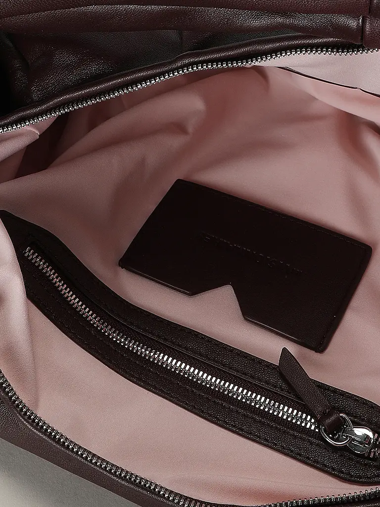 LES VISIONNAIRES | Bolso de cuero - Hobo GRETA ESSENTIAL SILKY | Rojo oscuro