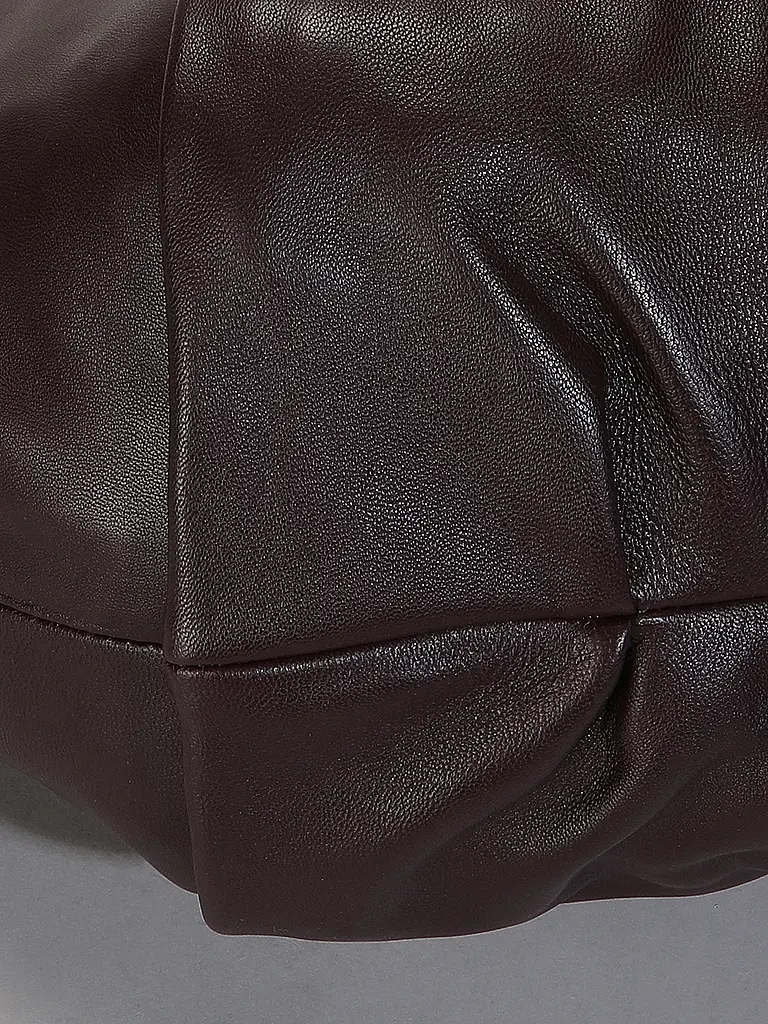 LES VISIONNAIRES | Bolso de cuero - Hobo GRETA ESSENTIAL SILKY | Rojo oscuro