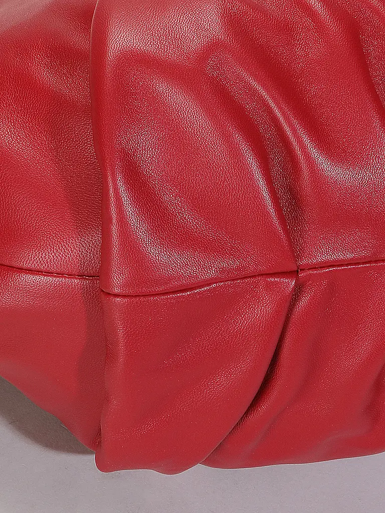 LES VISIONNAIRES | Bolso de cuero - Hobo GRETA ESSENTIAL SILKY | Rojo