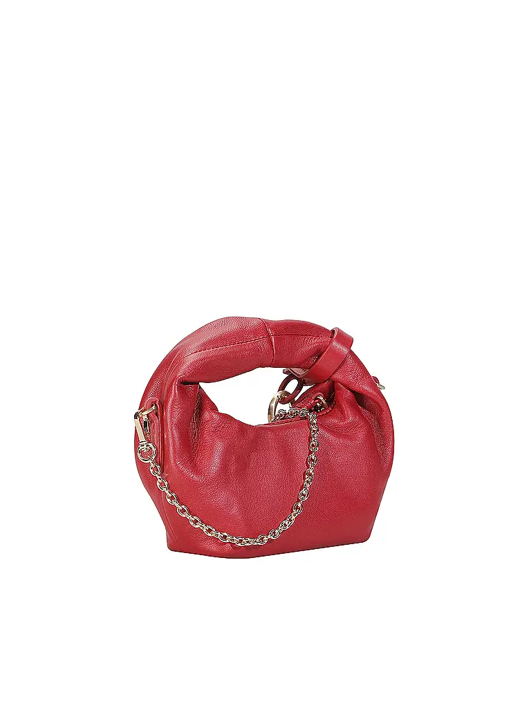 LES VISIONNAIRES | Bolso de cuero - Mini Bag GRETA NANO SILKY | Rojo