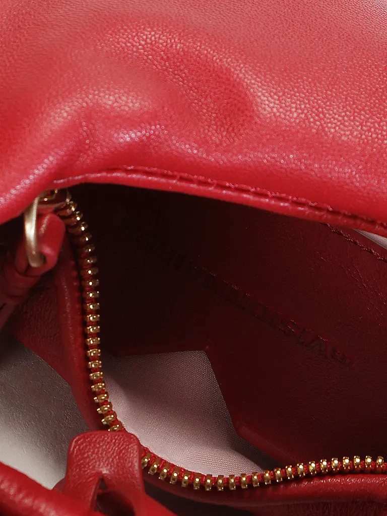 LES VISIONNAIRES | Bolso de cuero - Mini Bag GRETA NANO SILKY | Rojo