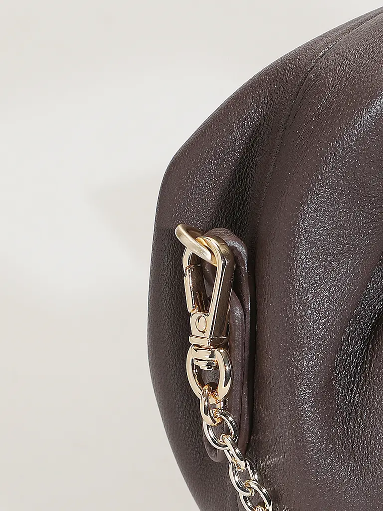 LES VISIONNAIRES | Bolso de cuero - Mini Bag GRETA NANO SILKY | Marrón