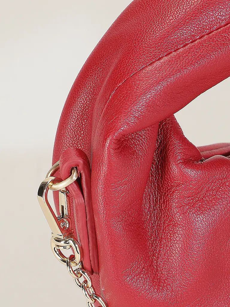 LES VISIONNAIRES | Bolso de cuero - Mini Bag GRETA NANO SILKY | Rojo