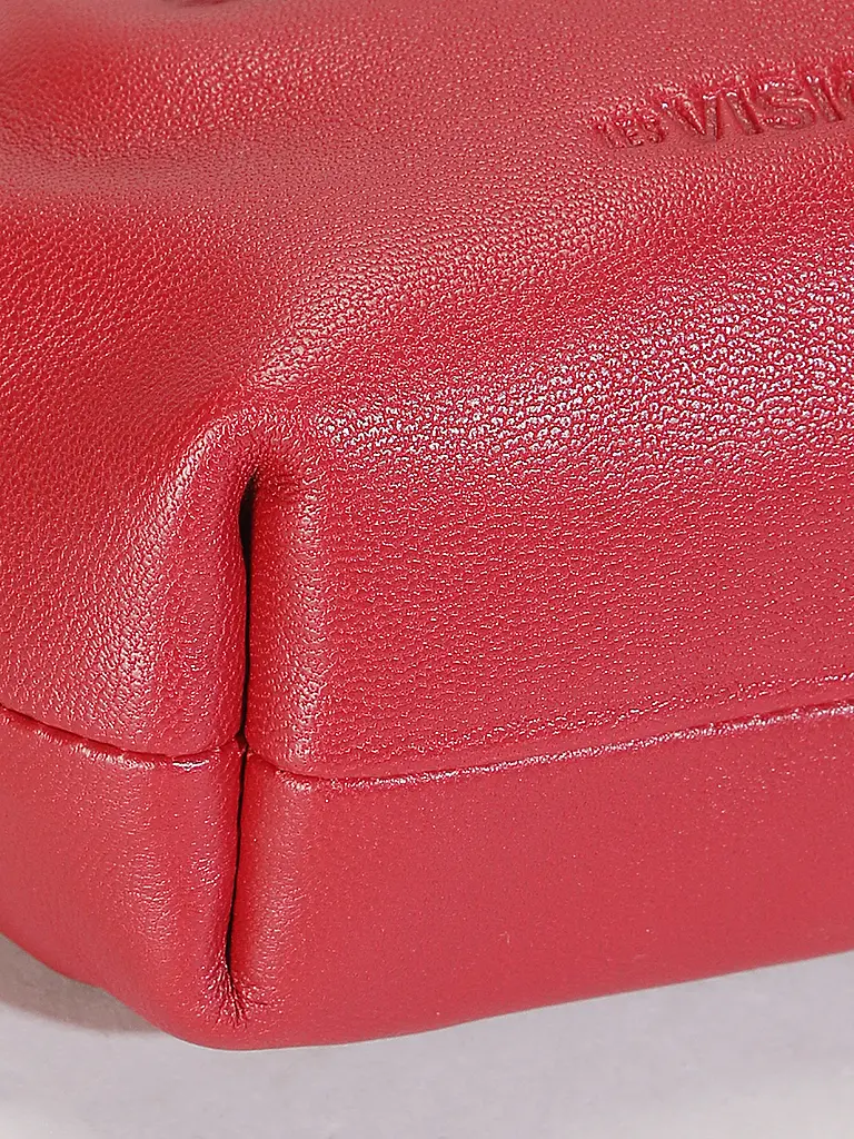 LES VISIONNAIRES | Bolso de cuero - Mini Bag GRETA NANO SILKY | Rojo
