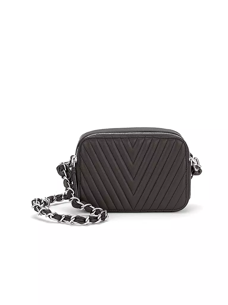 LES VISIONNAIRES | Bolso de cuero - Mini Bolso ELLA QUILTING | Negro