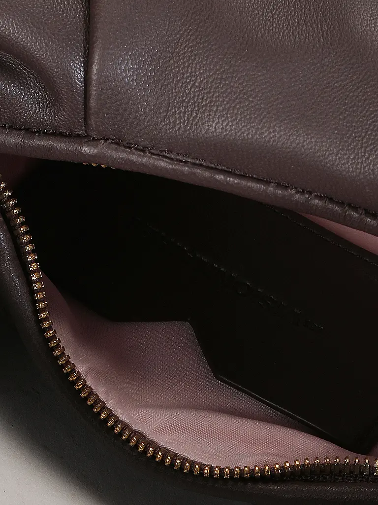 LES VISIONNAIRES | Bolso de cuero - Mini Bolso GRETA MINI ESSENTIAL SILKY | Marrón