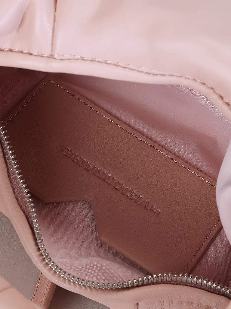 LES VISIONNAIRES | Bolso de cuero - Mini Bolso GRETA MINI ESSENTIAL SILKY | Rosa