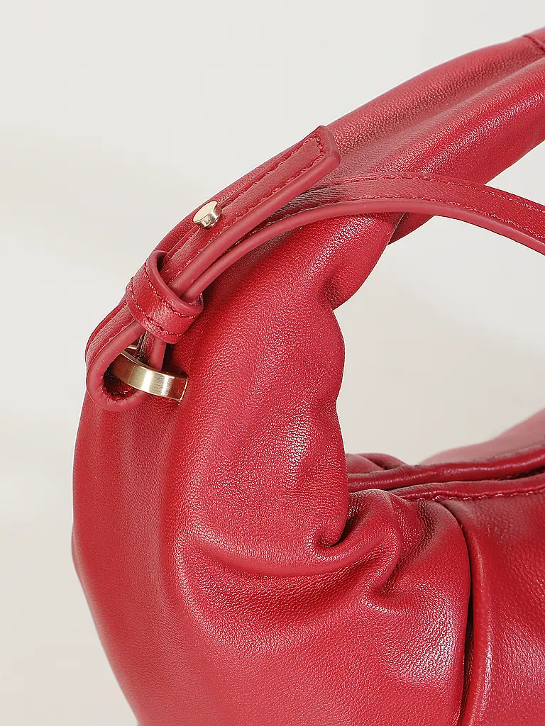 LES VISIONNAIRES | Bolso de cuero - Mini Bolso GRETA MINI ESSENTIAL SILKY | Rojo