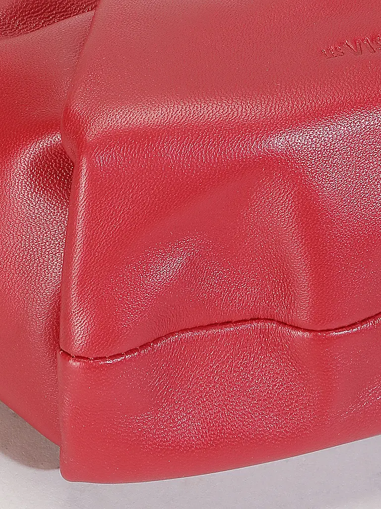 LES VISIONNAIRES | Bolso de cuero - Mini Bolso GRETA MINI ESSENTIAL SILKY | Rojo