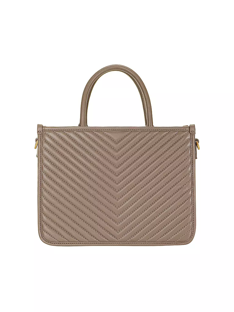 LES VISIONNAIRES | Bolso de cuero - Tot Bag LENA QUILTING | Camel