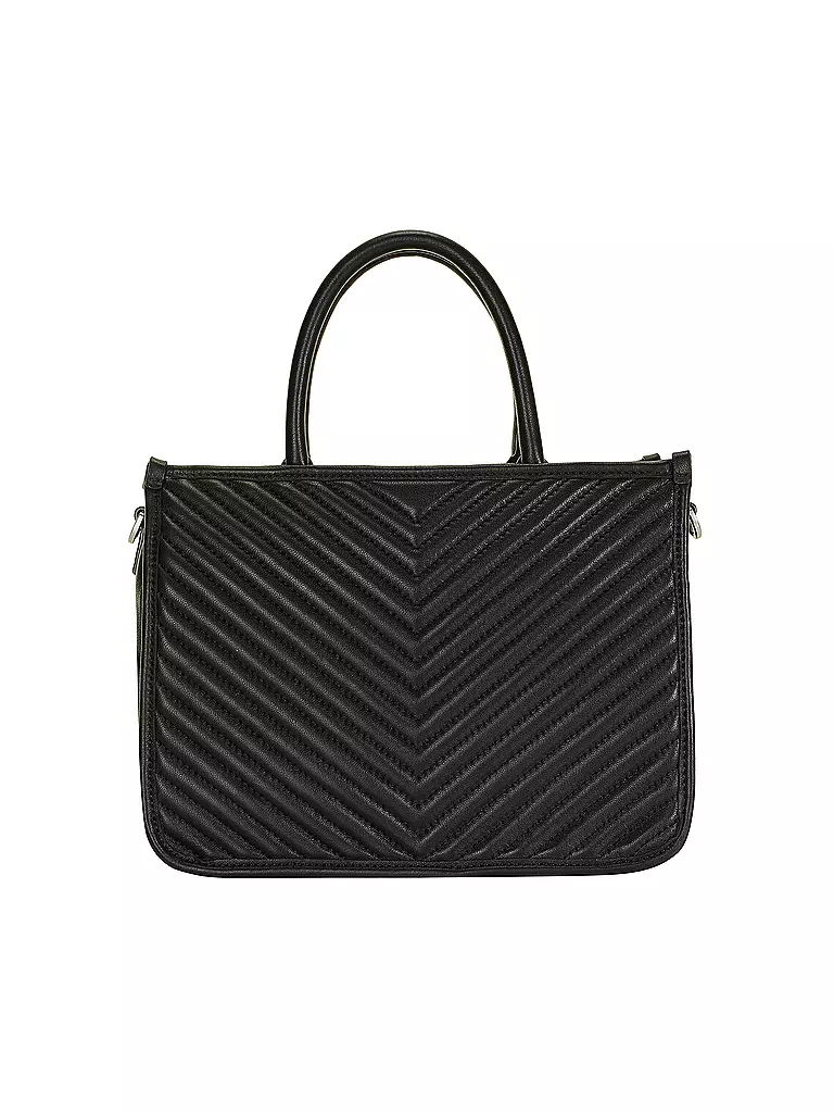 LES VISIONNAIRES | Bolso de cuero - Tot Bag LENA QUILTING | Negro
