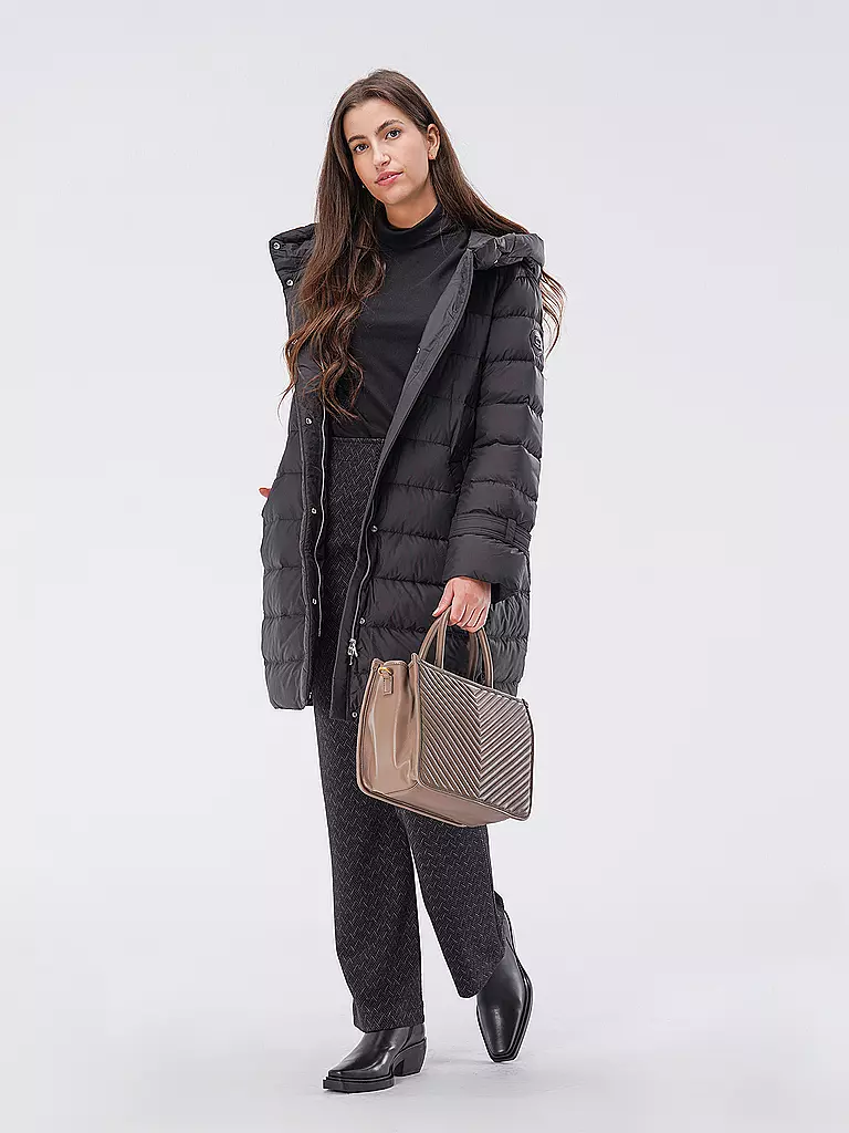 LES VISIONNAIRES | Bolso de cuero - Tot Bag LENA QUILTING | Camel