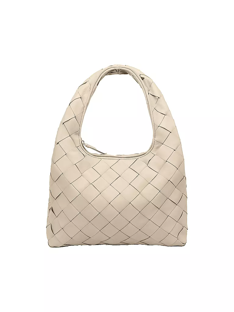 LES VISIONNAIRES | Ledertasche - Hobo JADE WEAVE | Blanco