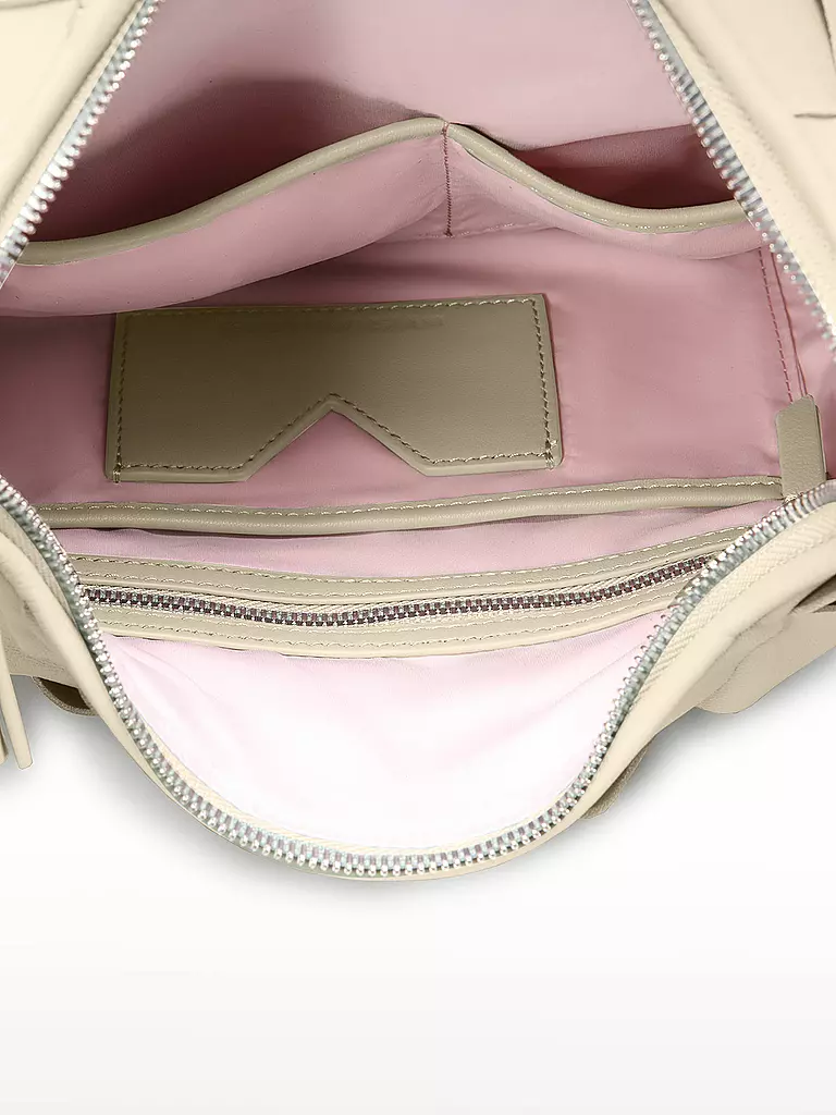 LES VISIONNAIRES | Ledertasche - Hobo JADE WEAVE | Blanco