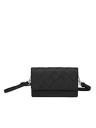 LES VISIONNAIRES | Ledertasche - Mini Bag BRIT WEAVE | Negro