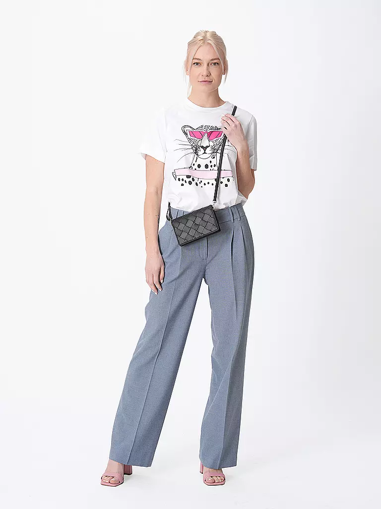 LES VISIONNAIRES | Ledertasche - Mini Bag BRIT WEAVE | Negro