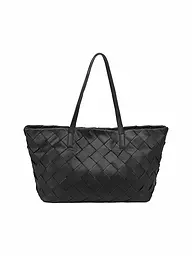 LES VISIONNAIRES | Ledertasche - Shopper ODILE WEAVE | Negro