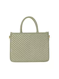 LES VISIONNAIRES | Bolso de cuero - Tot Bag LENA QUILTING | Verde oscuro