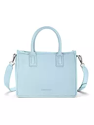 LES VISIONNAIRES | Ledertasche - Tote Bag LENA SILKY Medium | Azul claro