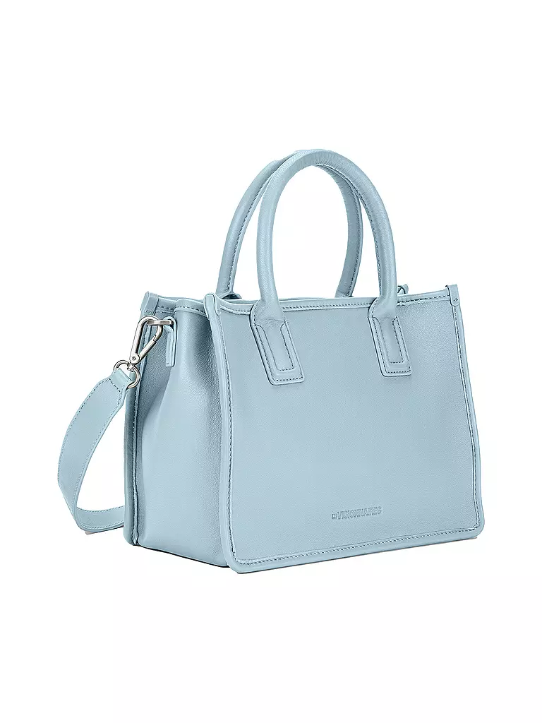 LES VISIONNAIRES | Ledertasche - Tote Bag LENA SILKY Medium  | Azul claro