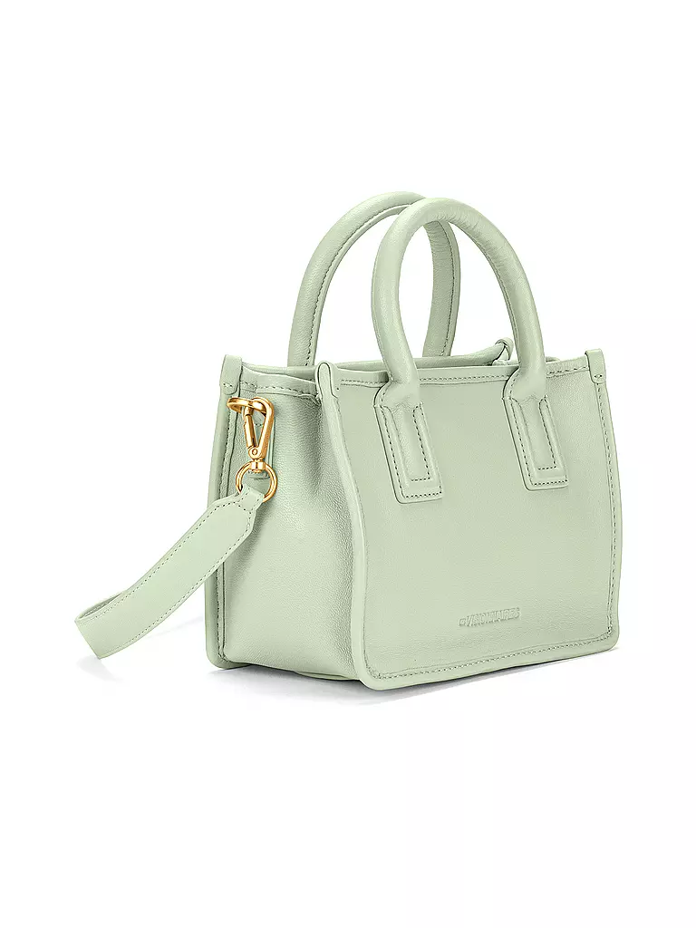 LES VISIONNAIRES | Ledertasche - Tote Bag LENI SILKY Small | Menta