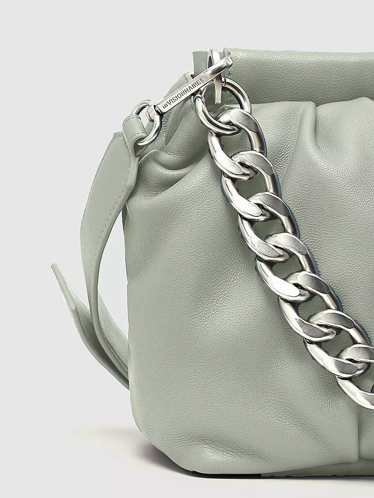 LES VISIONNAIRES | Ledertasche - Umhängetasche LUCY | Verde claro