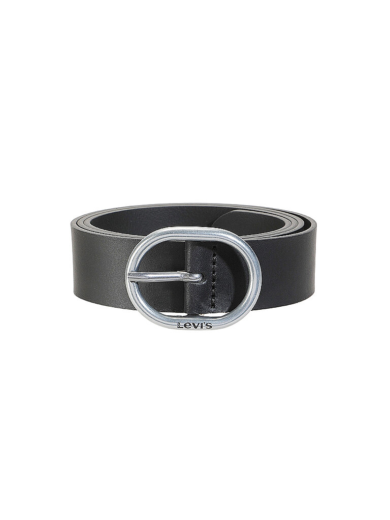 Levis Cinturón de cuero negro 75