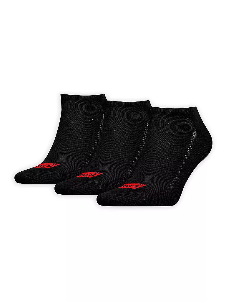 LEVI'S® | Calcetines deportivos paquete de 3 negro | Negro