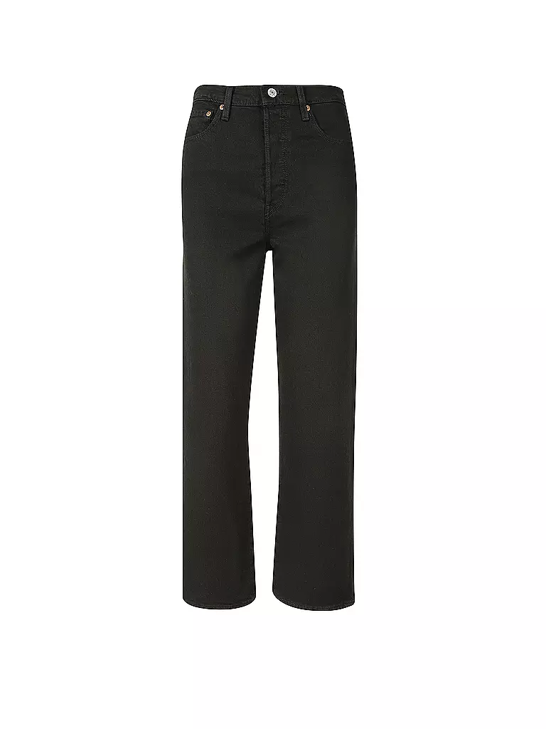 LEVI'S® | Jeans Straight Fit " Ribcage " 7/8 | Negro