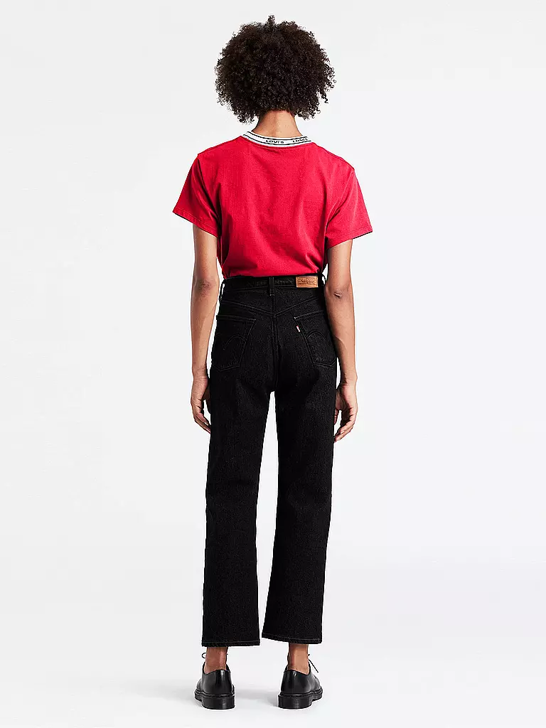 LEVI'S® | Jeans Straight Fit " Ribcage " 7/8 | Negro