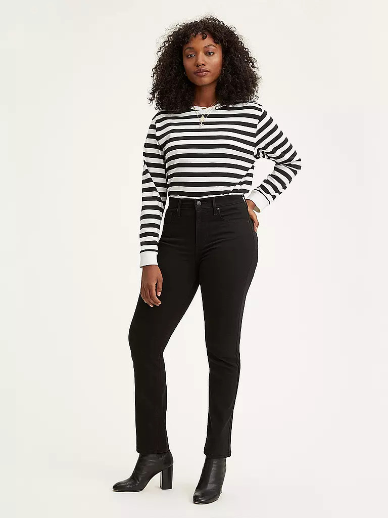 LEVI'S® | Vaqueros Straight Fit 724 Highwaist | Negro