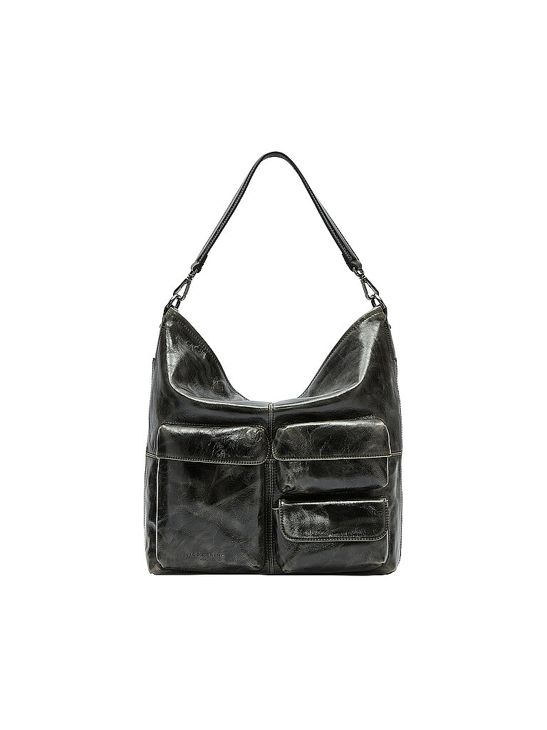liebeskind berlin Bolso de piel - Hobo ARCHIVE LK 204 Medium verde oscuro