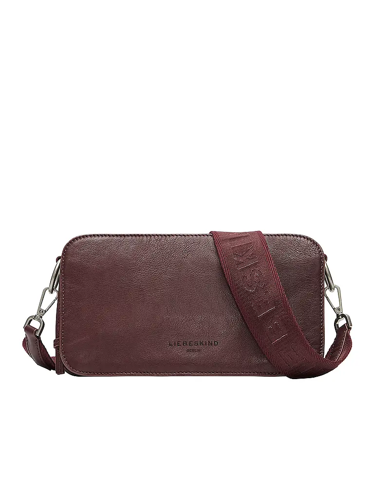 LIEBESKIND BERLIN | Bolso de cuero - Bolso bandolera CLARICE Medium | Rojo oscuro