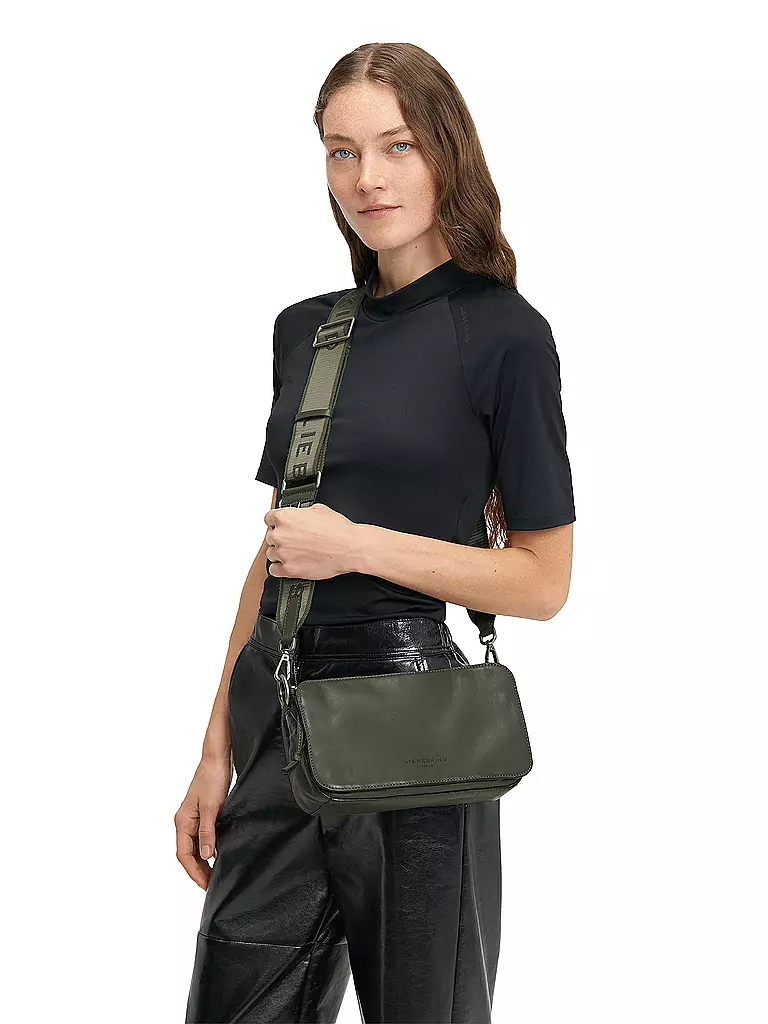 LIEBESKIND BERLIN | Bolso de cuero - Bolso bandolera CLARICE Medium | olive