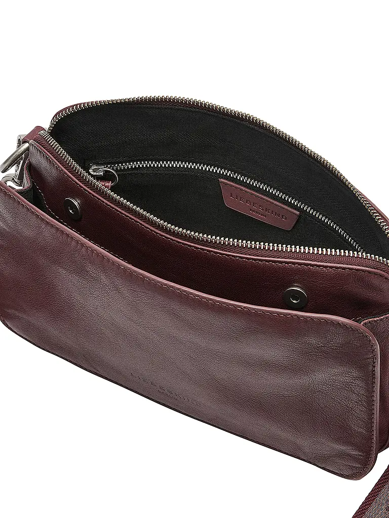 LIEBESKIND BERLIN | Bolso de cuero - Bolso bandolera CLARICE Medium | Rojo oscuro
