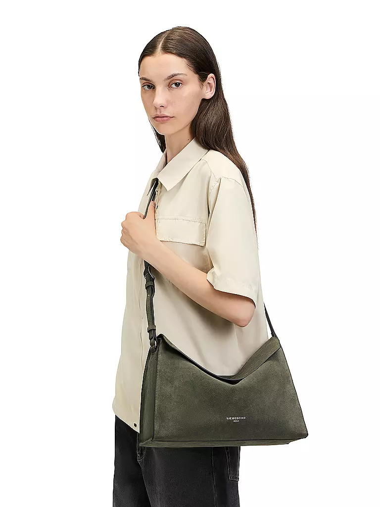 LIEBESKIND BERLIN | Bolso de cuero - Bolso bandolera LORA Medium | Verde
