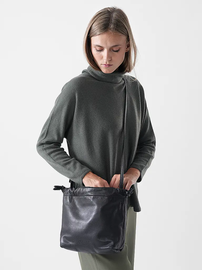 LIEBESKIND BERLIN | Bolso de cuero - Bolso bombonera | Negro