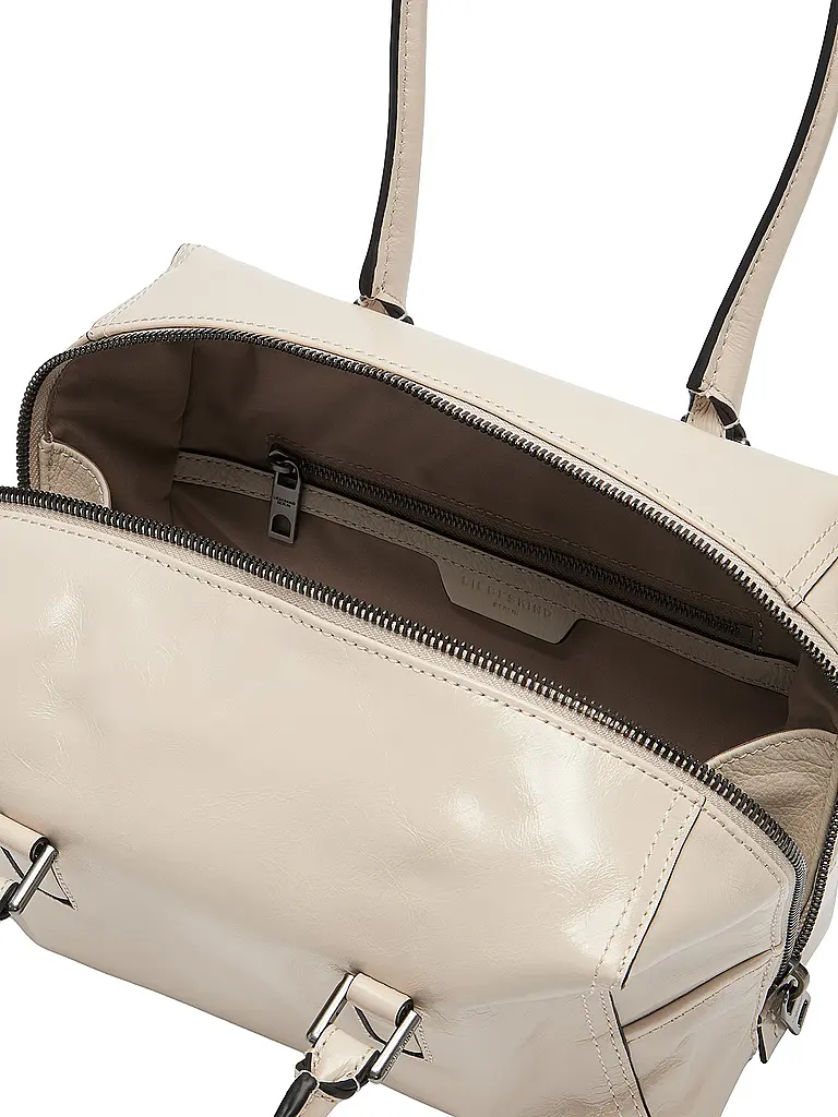 LIEBESKIND BERLIN | Bolso de cuero - Bolso de mano KAYLA SATCHEL Small | Crema