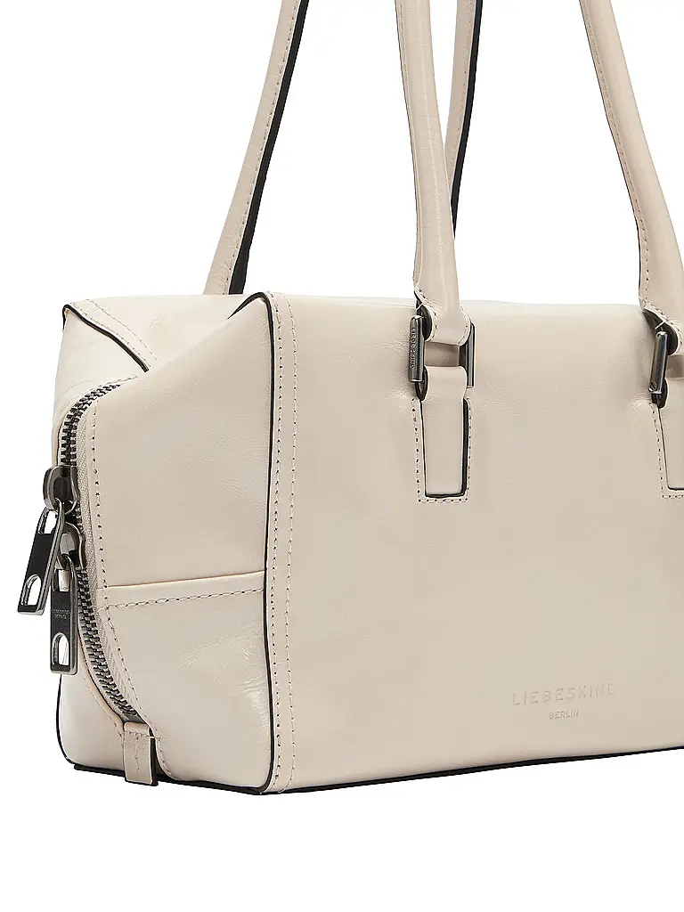 LIEBESKIND BERLIN | Bolso de cuero - Bolso de mano KAYLA SATCHEL Small | Crema