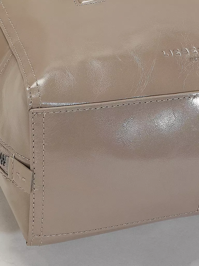 LIEBESKIND BERLIN | Bolso de cuero - Bolso de mano Satchel Small | Negro